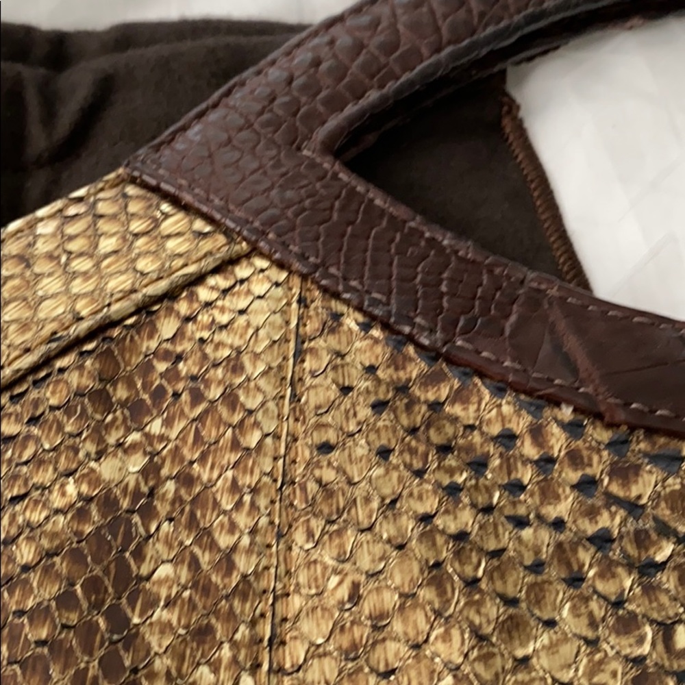 LAI genuine python tote - Picture 3 of 6